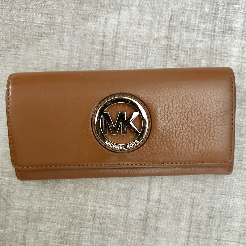 MICHAEL KORS LG CHAIN
SHOULDER TOTE BLUE + WALLET - Picture 15 of 16